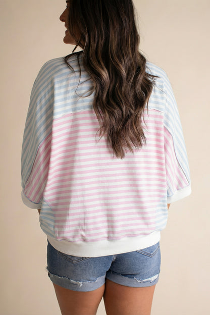 Cotton Candy Stripe Top